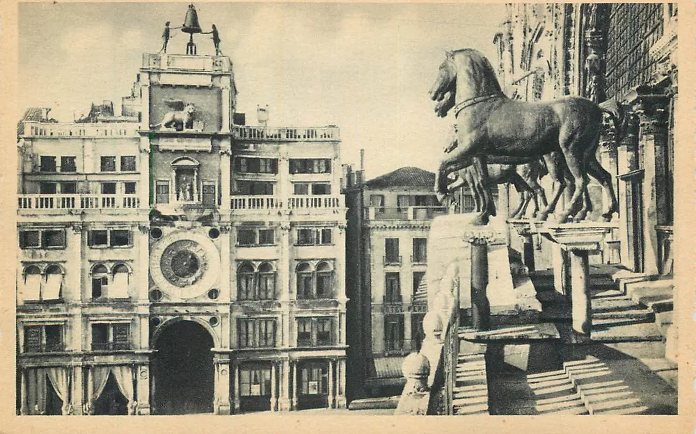 Vêneto — Os cavalos em bronze — Cecamì, n° 1935 - Frente