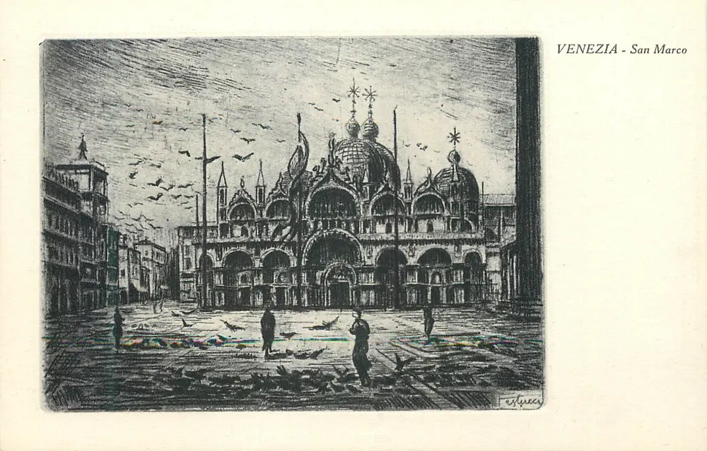 Veneza - San Marco — vista da basílica — editor A. Torocchi, n° 4591-7 - Frente