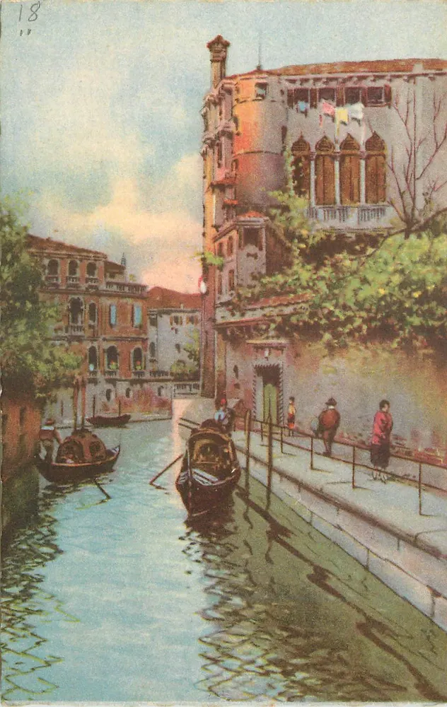 Veneza - Rio delle Maravegie — A. Berocchi - Milão - 4338 - 8 - Frente