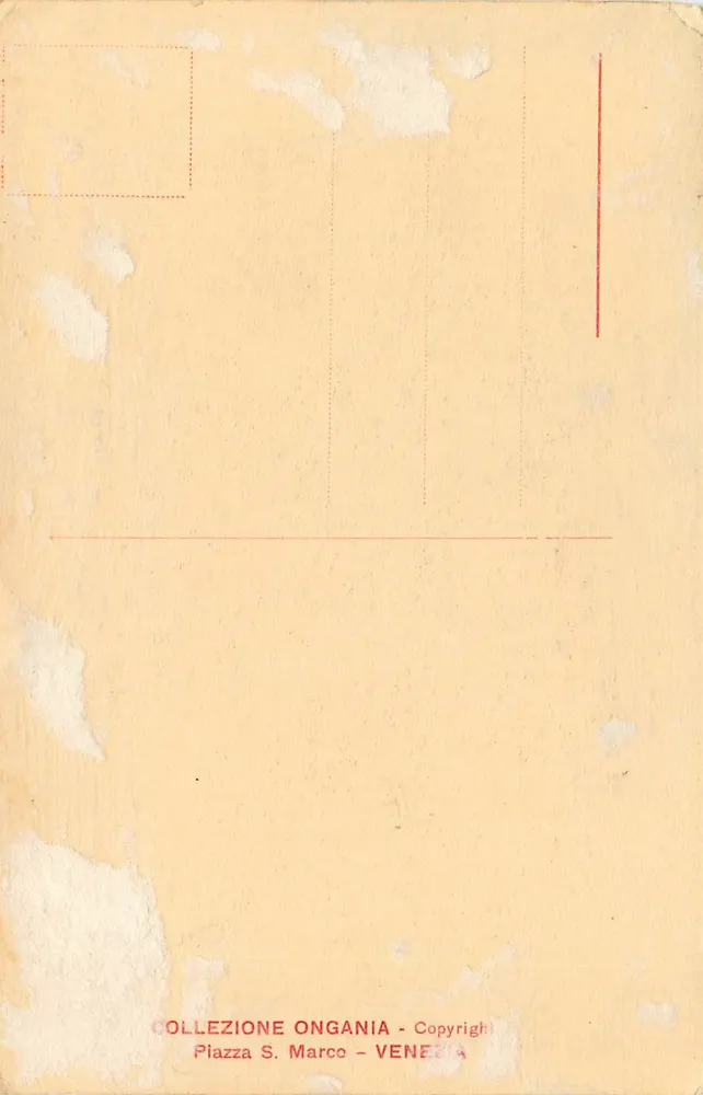 Veneza - Porta della Carta — editor Collezione Ongania, Piazza S. Marco - Verso
