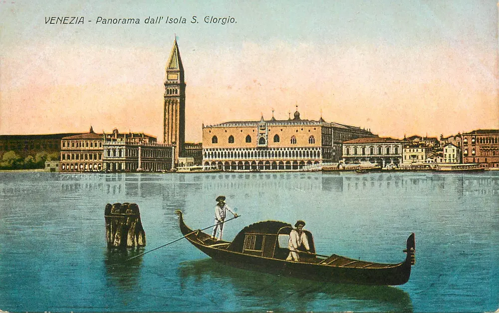 Venedig - Panorama von der Insel S. Giorgio — Esare Capello, Mailand, Nr. 60 - Vorderseite