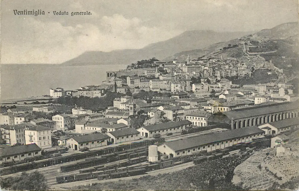 Ventimiglia - Allgemeine Ansicht. — Verlag G. L. Riello, n°1 - Vorderseite