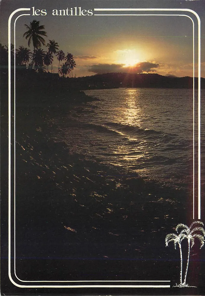 As Antilhas — pôr do sol sobre o mar — éditions photoguy - Frente