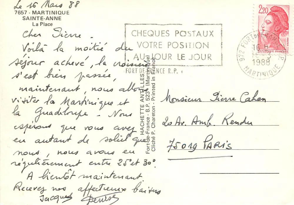 Santa Ana — A Praça — Hachette France, n° 523 - Verso