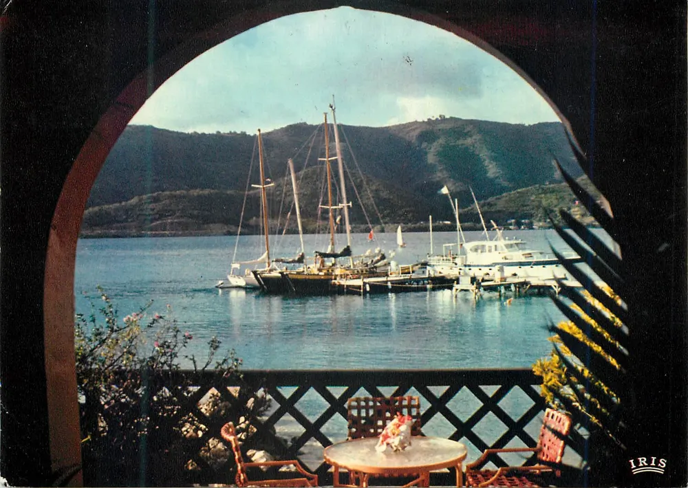 Ansicht des Hafens von Anost — Martinique — Verlag IRIS - Vorderseite