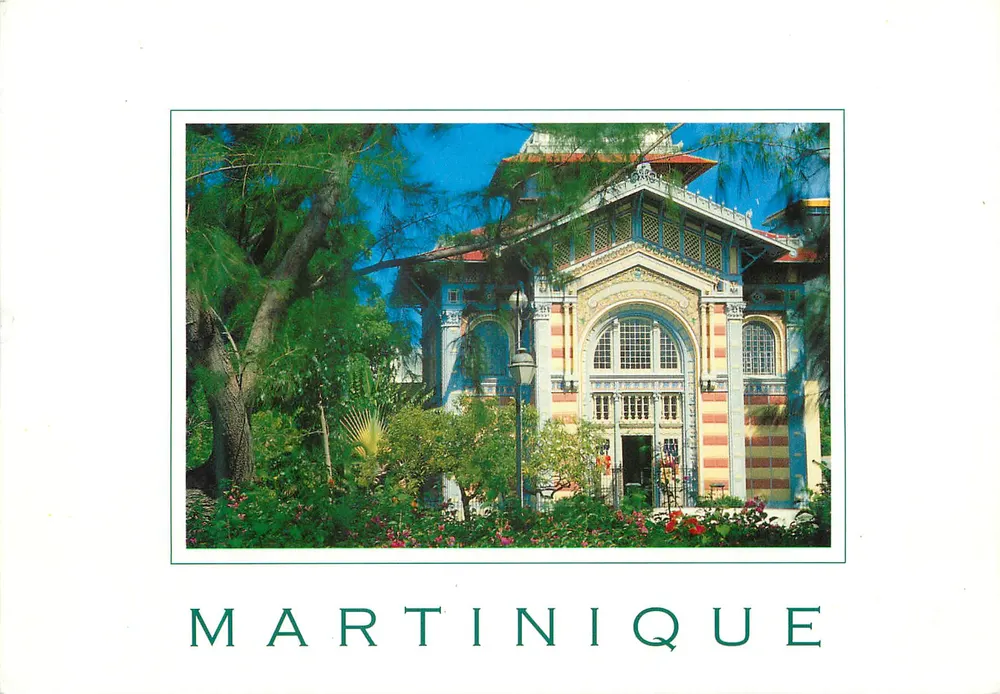 Edifício decorado — jardim tropical — Éditions Exbrayat, n° 349740-001128 - Frente
