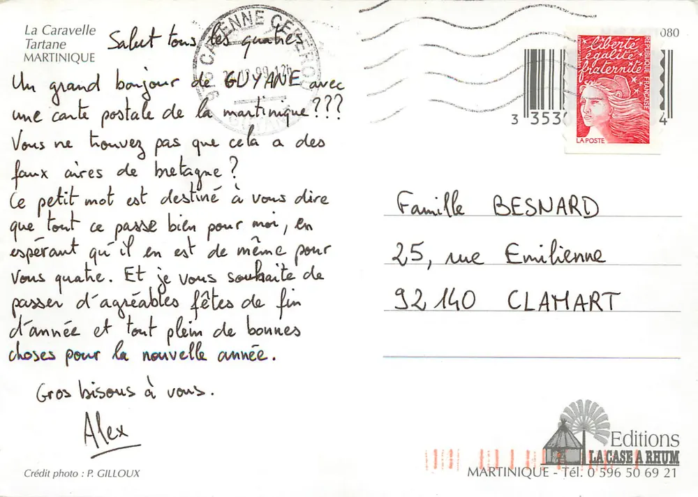 A Caravelle — Martinica — Edições La Case à Rhum - Verso