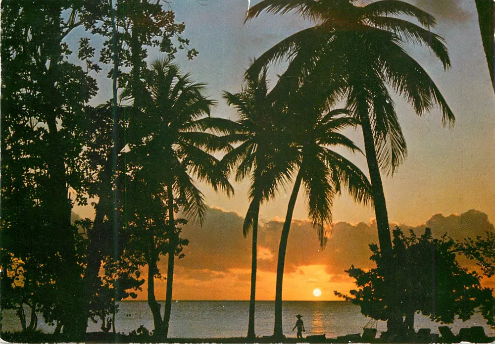 Sonnenuntergang am Strand — Club Méditerranée Village « Les Boucaniers » — Martinique - Vorderseite