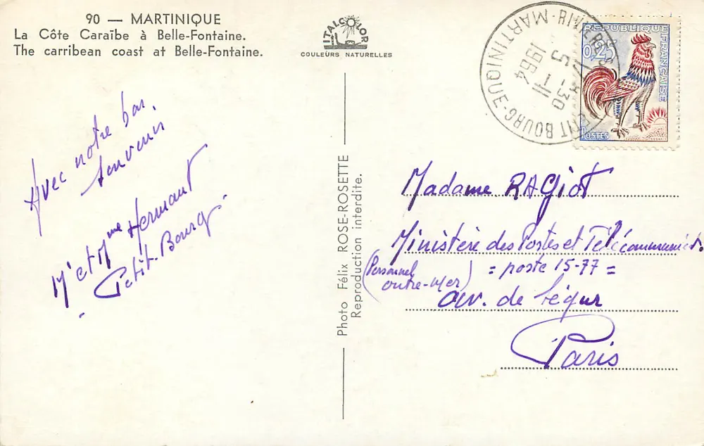 Belle-Fontaine — Martinique — Verlag: Italcolor - Rückseite