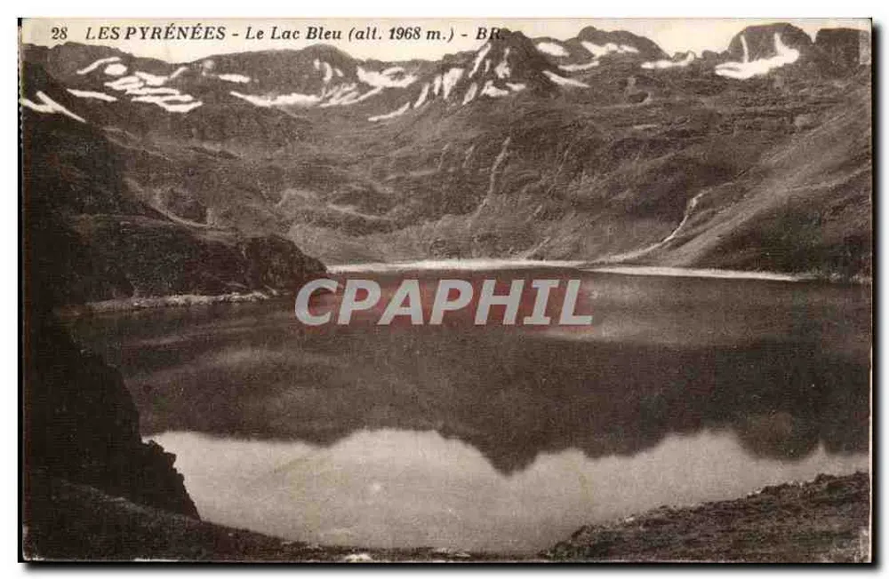 Pyrénées - Lac Bleu (alt. 1968 m.) - Bloc Frères éditeurs, nr 28 - Awers
