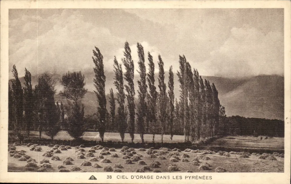 Céu de tempestade nas Pyrénées — série 38 — Atelier des Arts Photomécaniques, Strasbourg - Frente