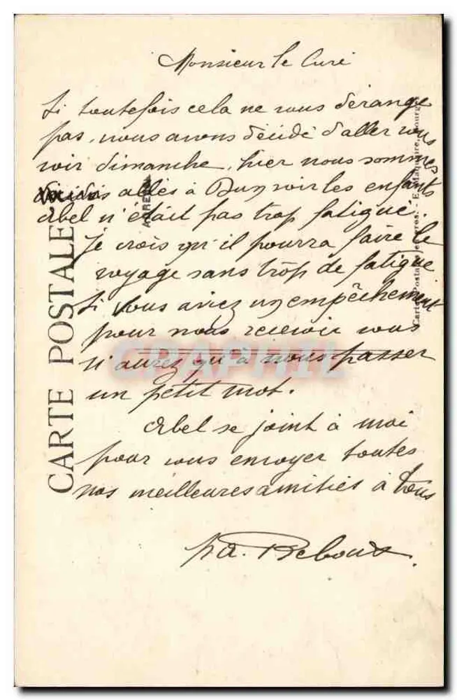 Bourges — Catedral — Os Cinco Portais — Editor E.M. n°220 - Verso