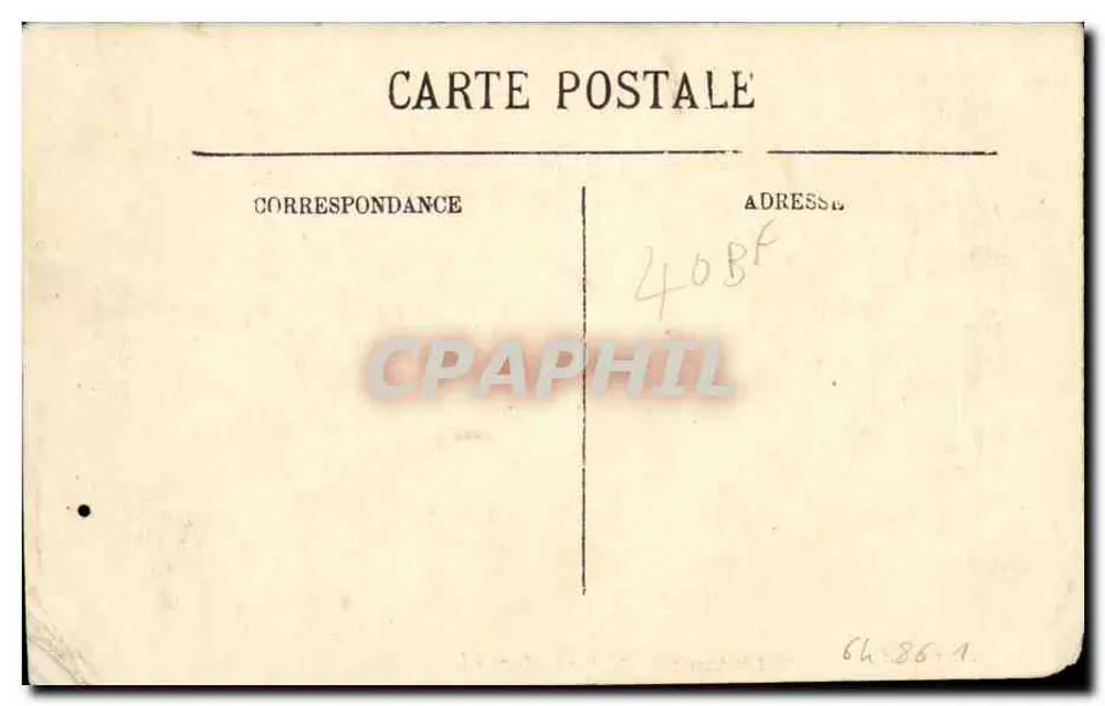 Biarritz — O Rocher e a Esplanada da Virgem — LL. N° 20 - Verso