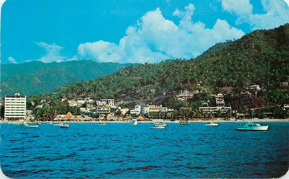 Playa del Sol, Puerto Vallarta — vista do Oceano Pacífico — Tarjeta Postal 'Vistacolor' n° V1602 - Frente