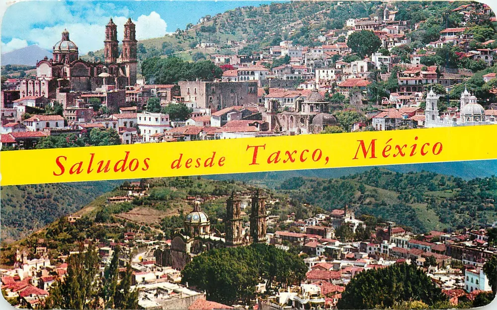 Vista panoramica di Taxco — Saludos desde Taxco, México — editore Distribuidora "Isbel" - Recto