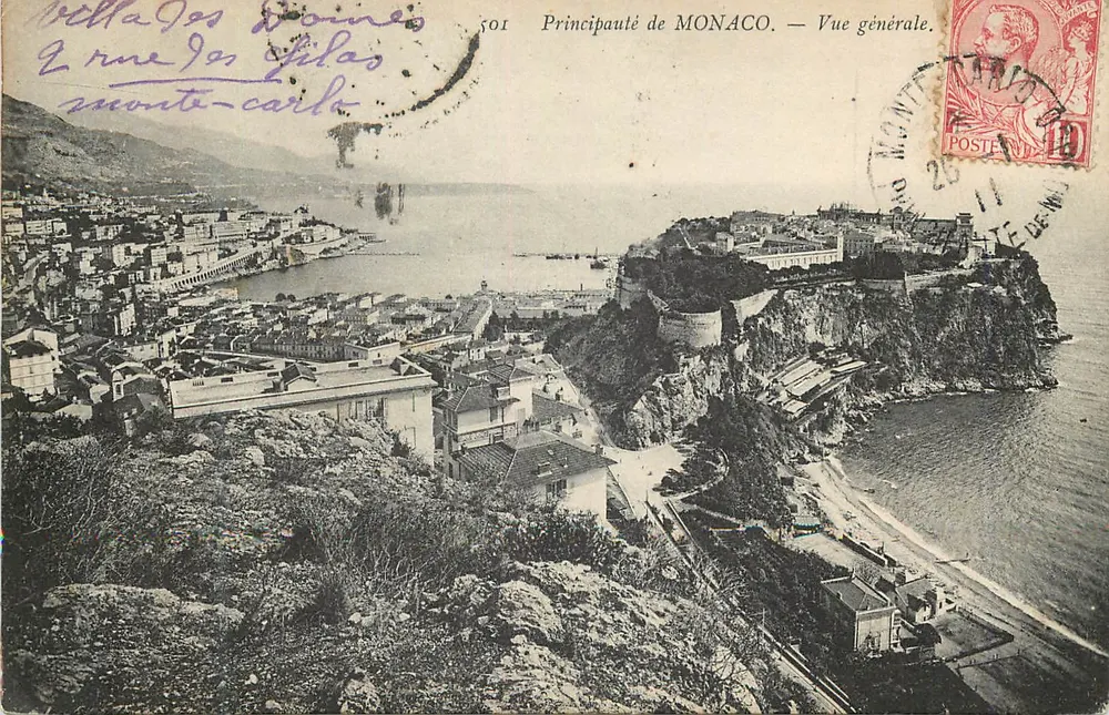 Księstwo MONACO — Widok ogólny — wydawca nieznany, nr 501 - Awers