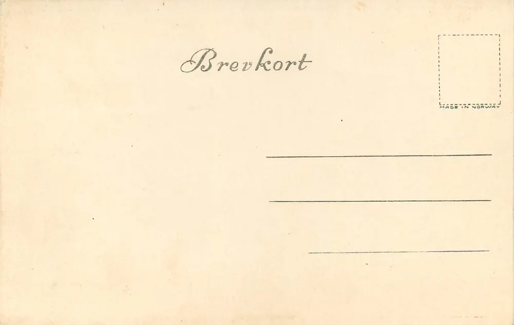 Døsypv Søstre, Geiranger — vista panorâmica com navio — K.M. Berben, n° 2641 - Verso