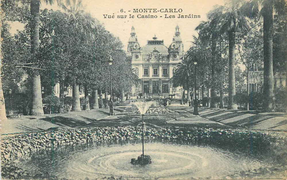 Monte-Carlo — Blick auf das Casino - Die Gärten — Rostan & Reneaud - Vorderseite