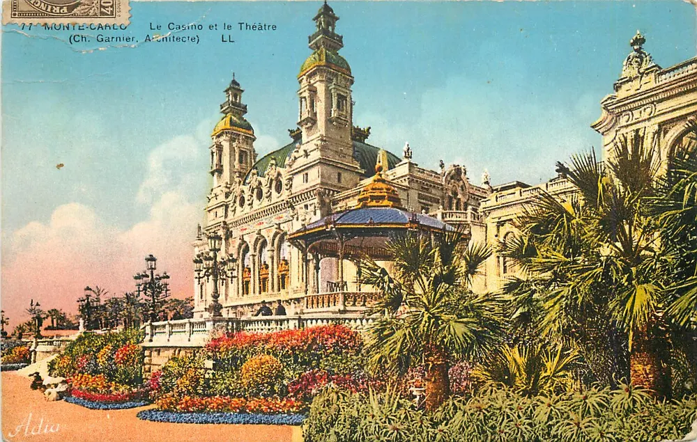 Monte-Carlo — Le Casino et le Théâtre (Ch. Garnier, Architecte) — LL - Vorderseite