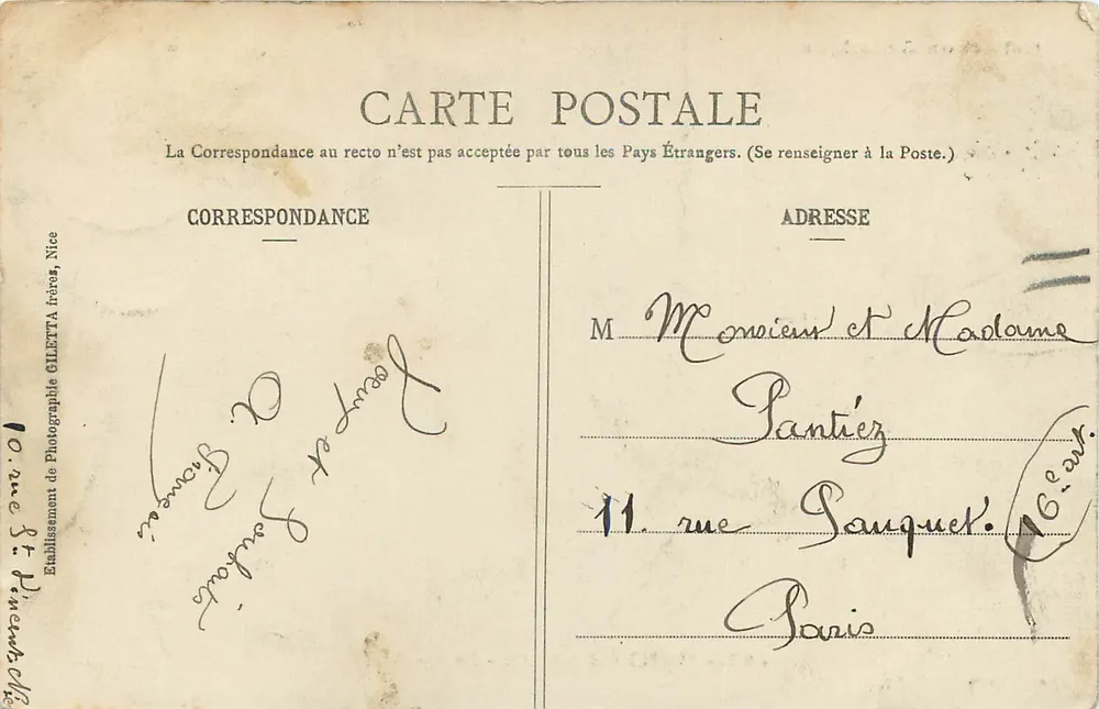 Monte-Carlo — O Casino — Edição Giletta, fot., Nica. n°762 - Verso