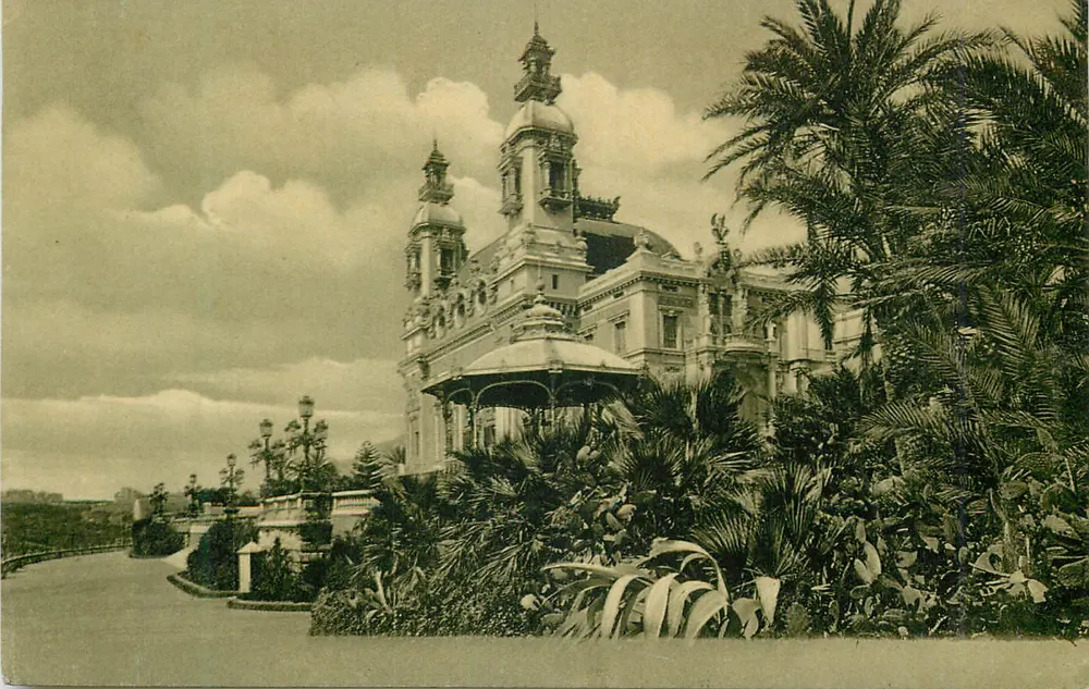 Monte-Carlo — Theater und Terrassen — Edition Gillet, Nîmes, Nr. 708 - Vorderseite