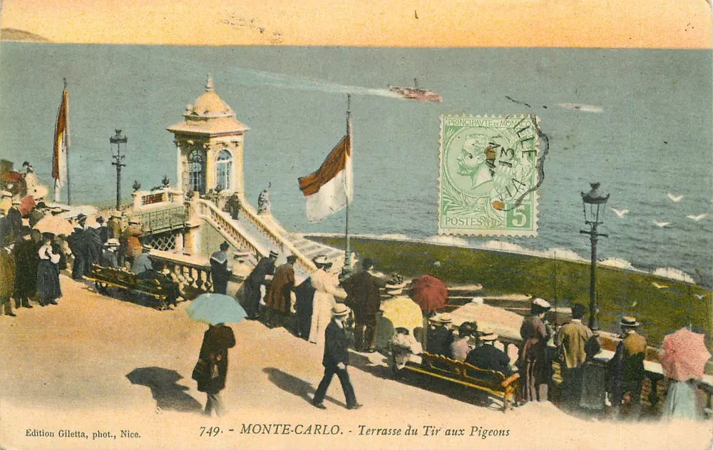 Monte-Carlo - Terrasse des Pfeilschusses — Edition Giletta, phot., Nice, n°749 - Vorderseite