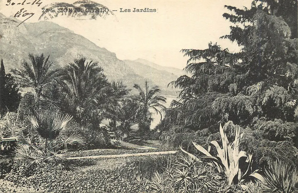 Monte-Carlo — Os Jardins — Gletta Frères, Nîce - Frente