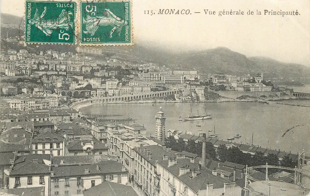 Mônaco — Vista geral da Principalidade. — Editor: 115. - Frente