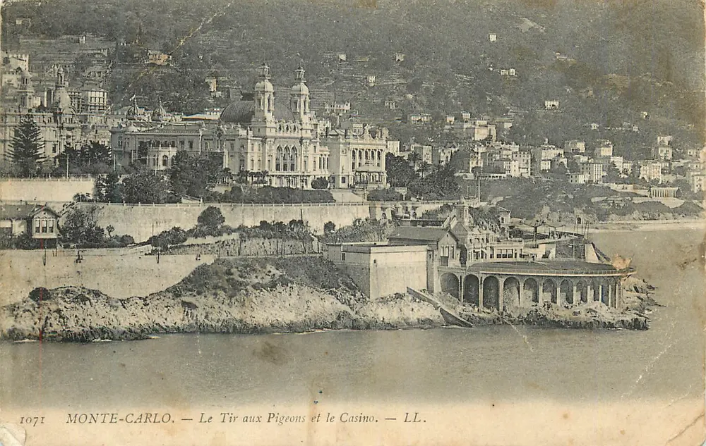 Monte-Carlo — Das Schießen auf Tauben und das Casino — LL. — Nr. 1071 - Vorderseite