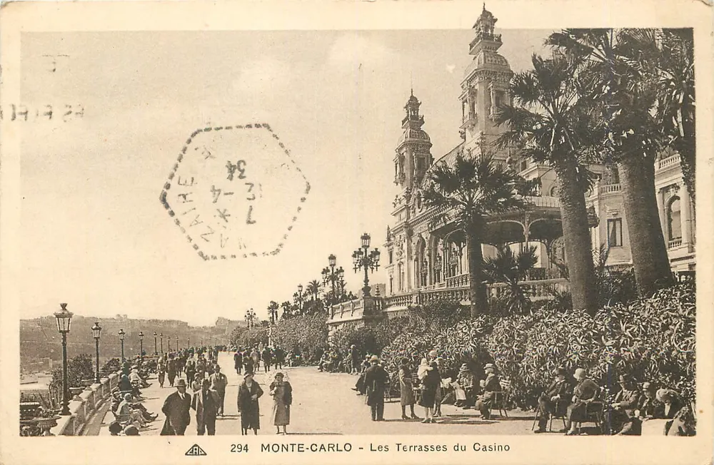 MONTE-CARLO - Die Terrassen des Casinos — Verlag ARA, Nr. 294 - Vorderseite