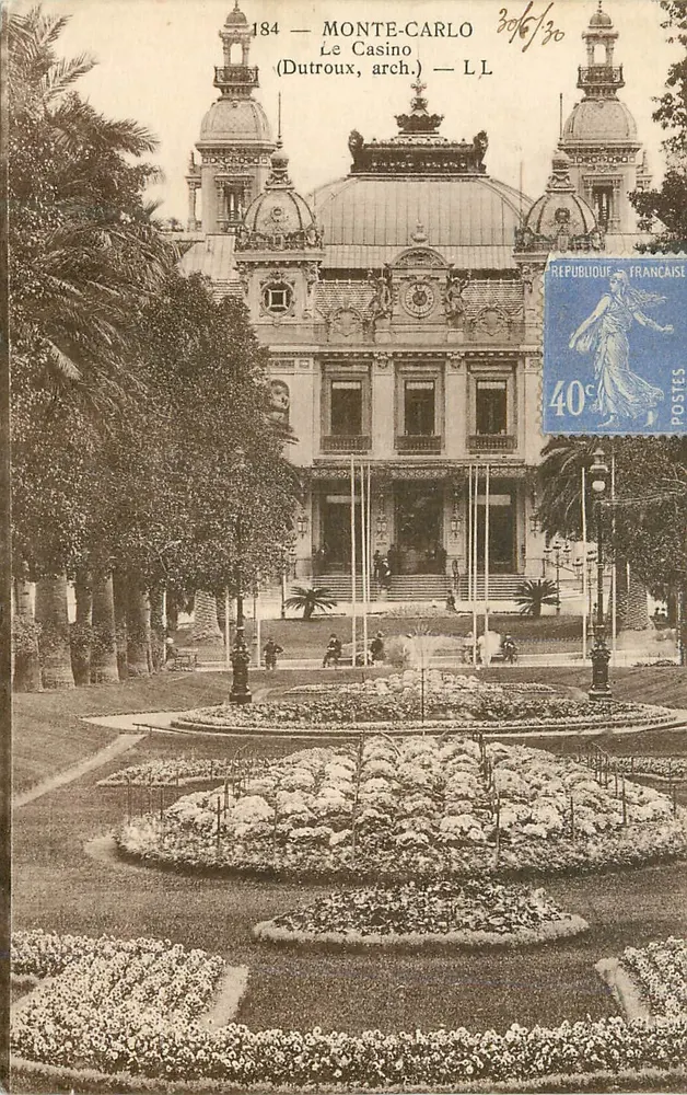 Monte-Carlo — O Casino — (Dutroux, arq.) — LL - Frente