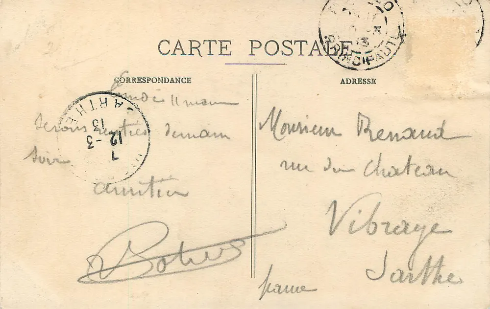 Monte-Carlo — Das Casino, das Hôtel de Paris, etc. — Aufnahme aus einem Flugzeug - Rückseite
