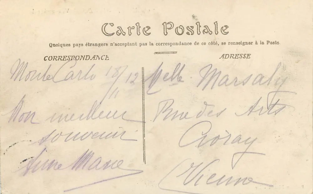 Monte-Carlo — Vista geral — Edição Picard, N°93 - Verso