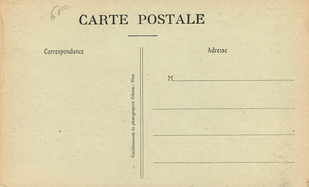 Monte-Carlo — Aussicht von Beausoleil zwischen den Kiefern — Edition Orietta, Nr. 736 - Rückseite