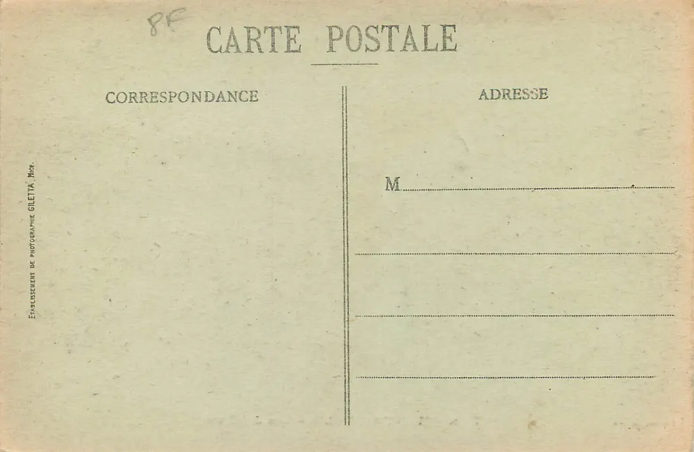 Monte Carlo - Os Jardins — Edição Giletta, n° 792 - Verso