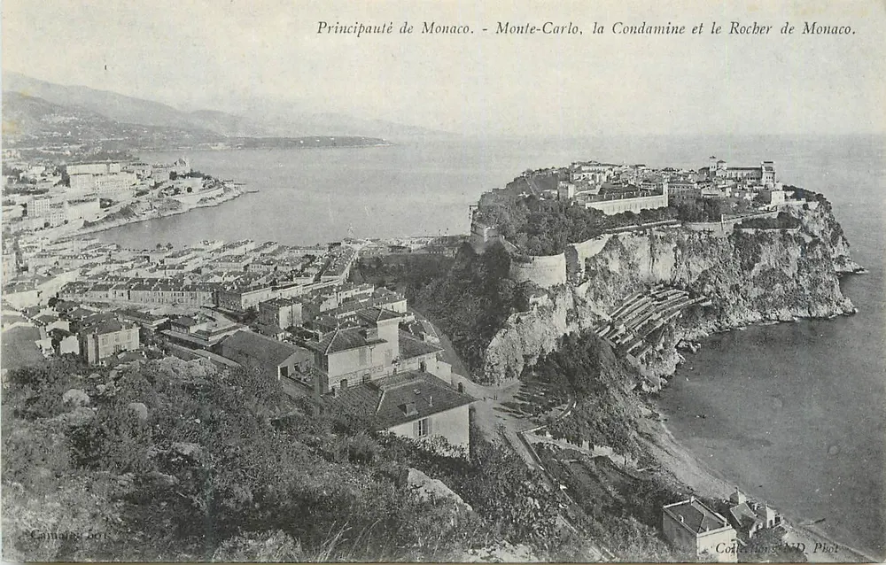 Fürstentum Monaco - Monte-Carlo, La Condamine und der Felsen von Monaco — Coëtlogon ND Phot. - Vorderseite