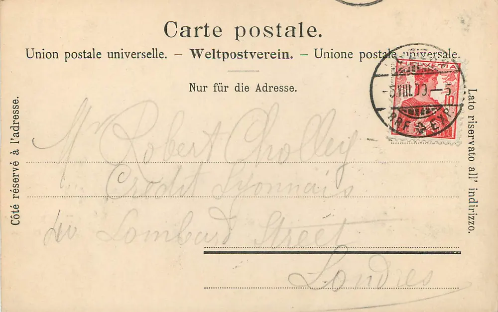 Rigi-Kaltbad und Pilatus — vista nevada — Edição Photoblos Co. Zürich n°471 - Verso