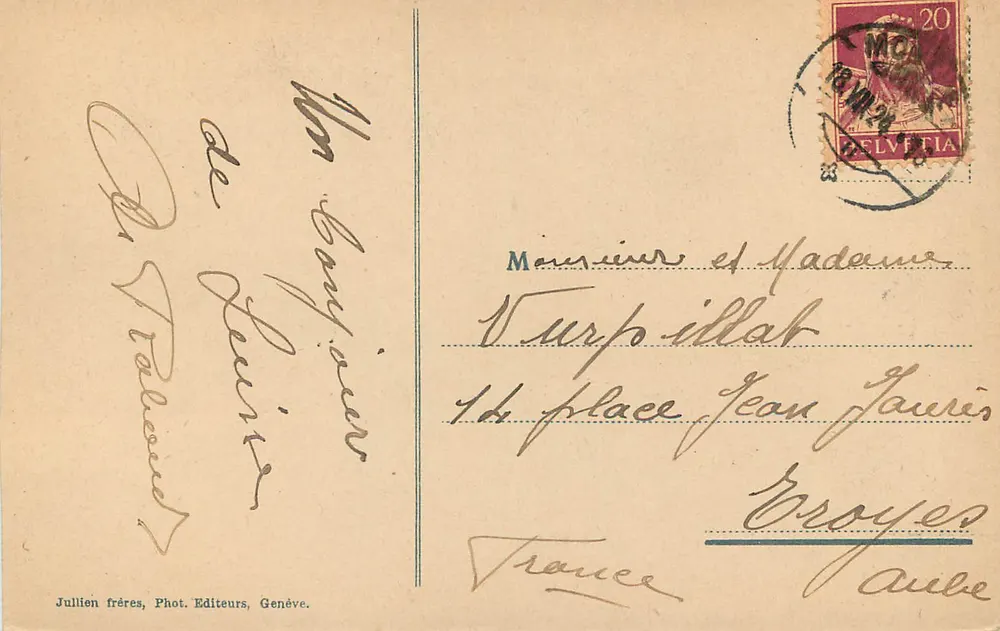 Ilha das Garças — Clarens — J.J. 7244 - Verso