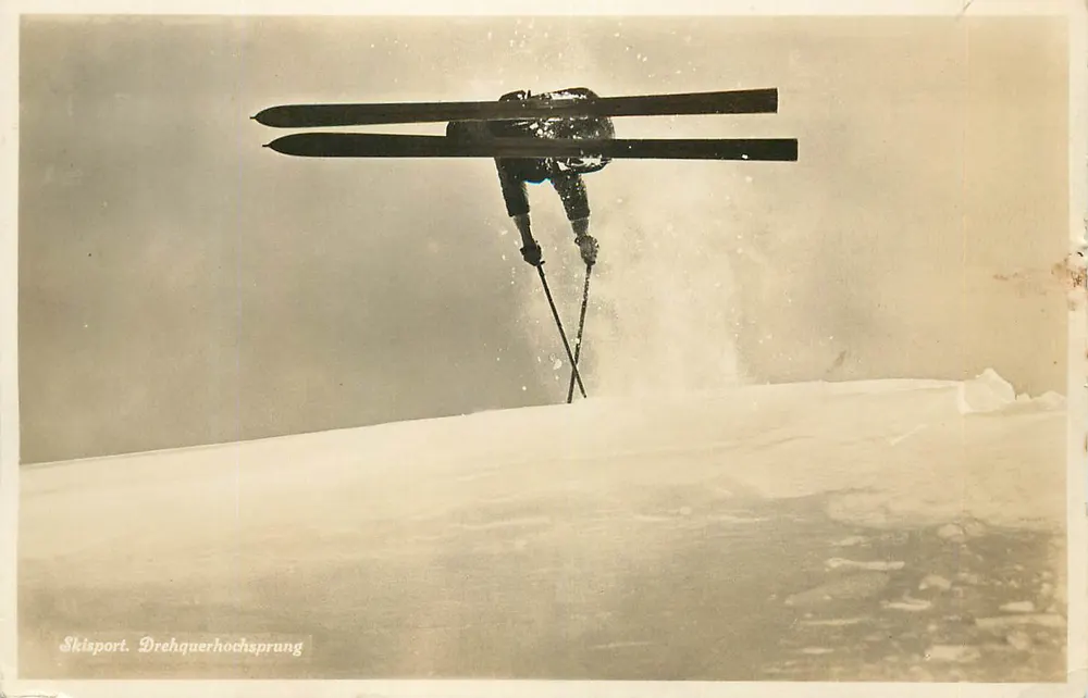 Esportes de esqui. Salto em rotação — Photoglich-Wehrli & Co. A.-G. Zürich, n° 48050 - Frente