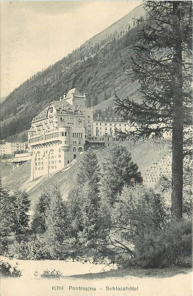 Pontresina — Hotel Schloss — Wehrli A.-G., Kilchberg, Zürich - Frente
