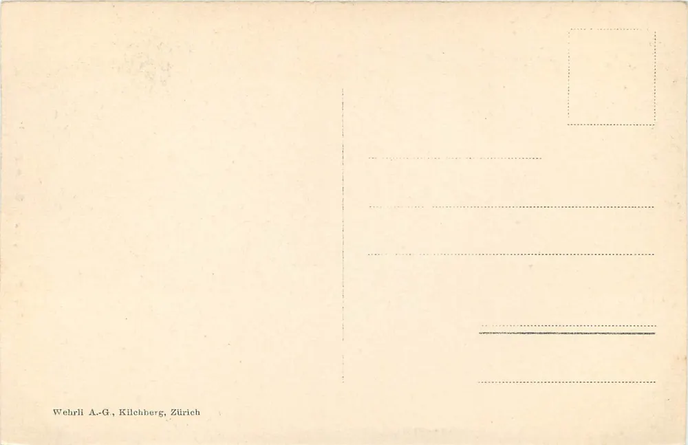 Pontresina — Hotel Schloss — Wehrli A.-G., Kilchberg, Zürich - Verso