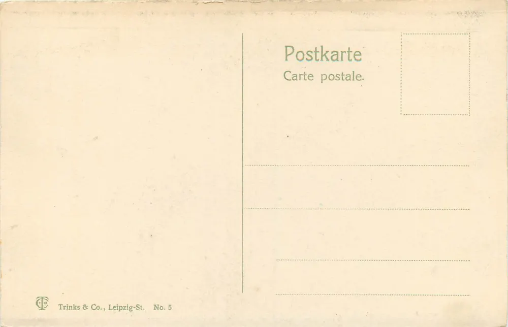 Ilha Salagnon — Clarens — Trinks & Co., Leipzig-St. No. 5 - Verso