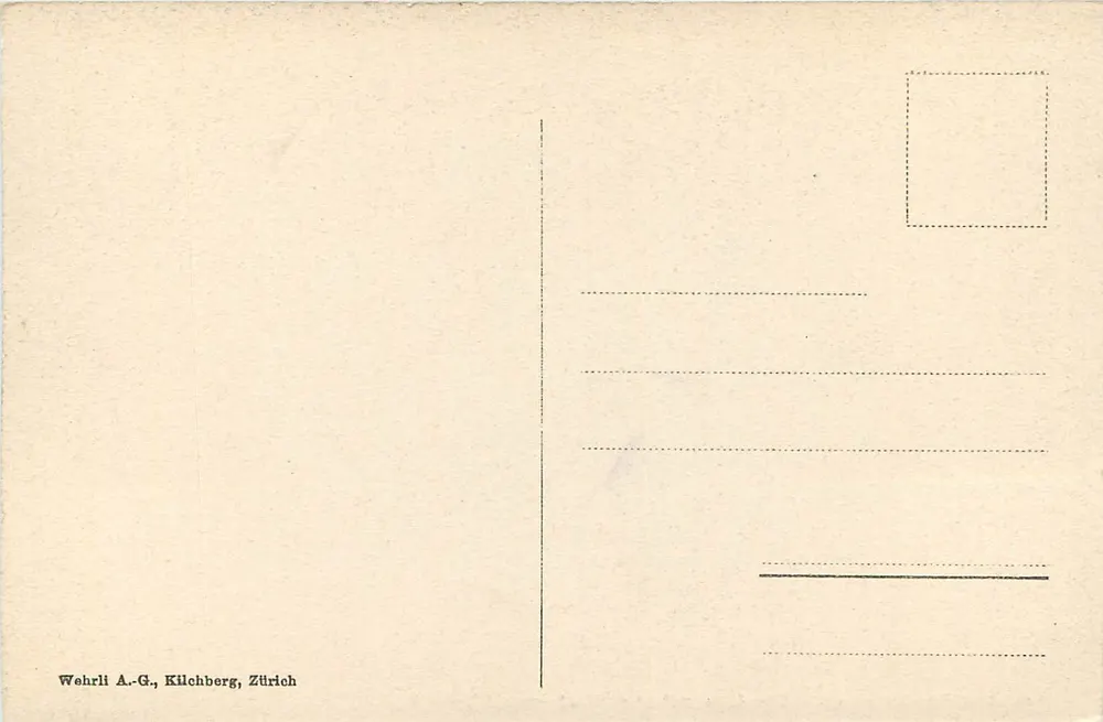 Grimselstrasse — Der Fluss Aare zwischen Guttannen und Handeck — Ausgabe Wehrli A.-G., Kilchberg, Zürich - Rückseite