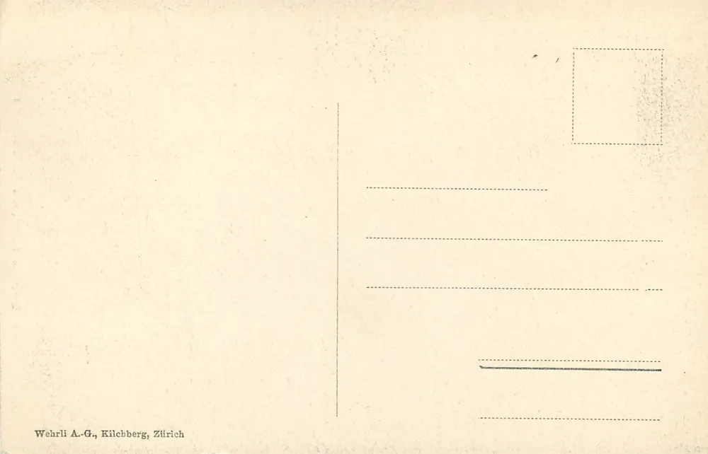 Gotthard-Furka, die Teufelsbrücke — Steinbrücke über einen Bach — Verlag Wehrli A.-G., Kilchberg, Zürich, Nr. 2322 - Rückseite
