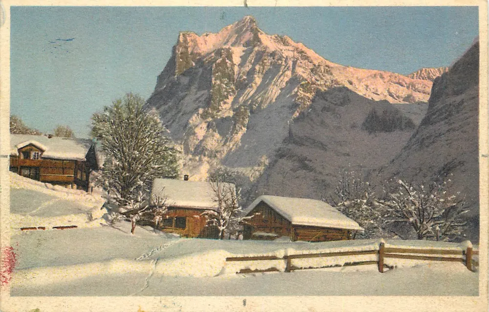 Grindelwald - Wetterhorn — uitgever Stähle, n° 1028 - Voorkant