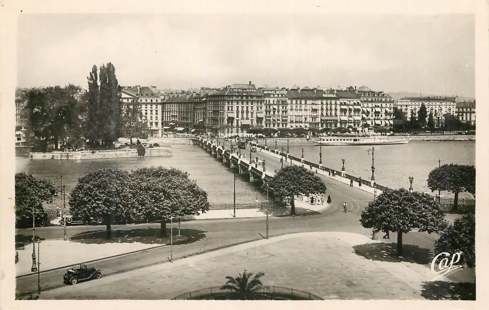 Der Mont-Blanc-Brücke — Genf — Verlag C.A.P. Nr. 6 - Vorderseite
