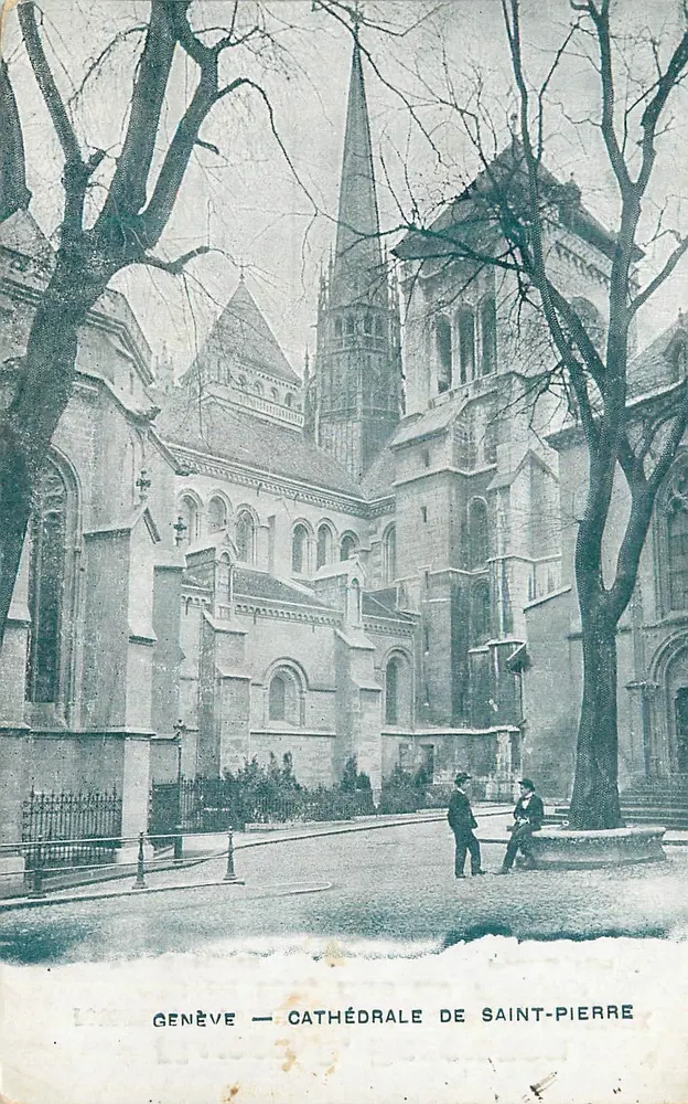 Genebra — Catedral de São Pedro — Editor: Maison A. Benoiston, Paris - Frente