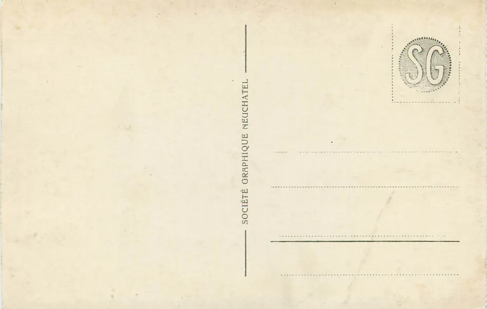 Genève. Monument van de Reformatie — Société Graphique Neuchâtel, n° 2851 - Achterkant