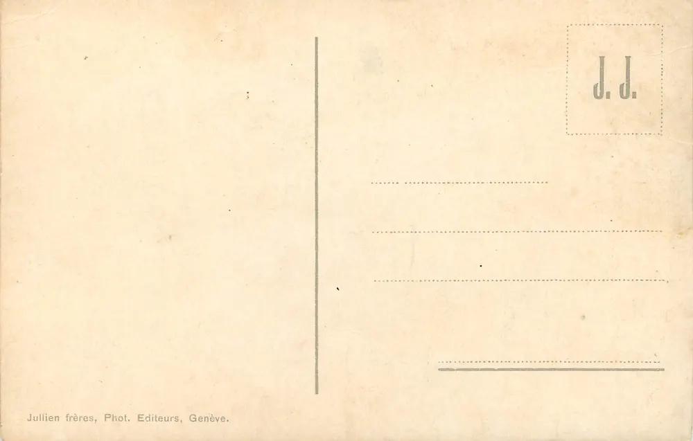 Genebra — Monumento da Reforma — J.J. 10187 - Verso
