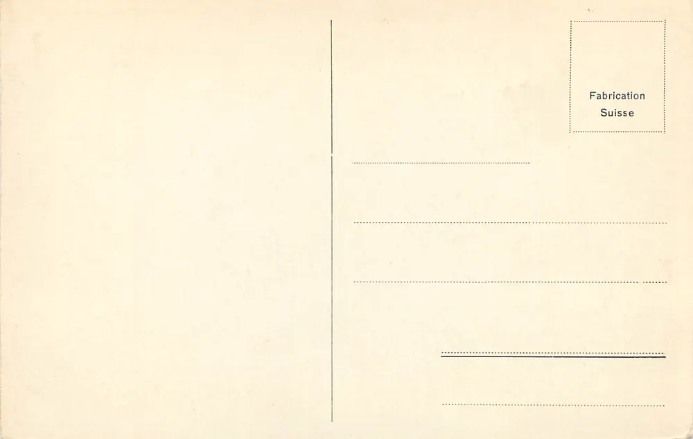 Genf. Denkmal Brunswick und Quai du Mont-Blanc — n° 6009 - Rückseite